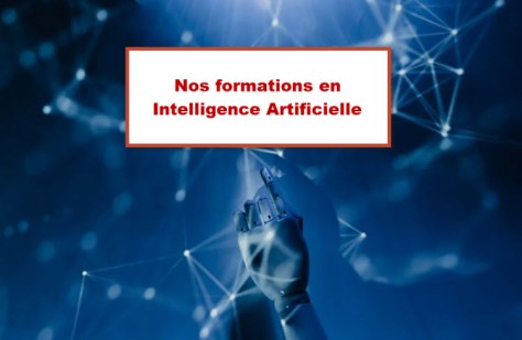 Visage de femme avec des projections de code informatique et de données, illustrant la formation en Intelligence Artificielle à Bruxelles.